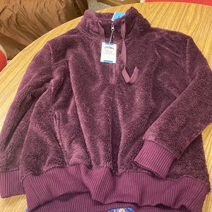 Cozy Sherpa 3/4 zip pullover